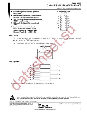 74AC11008D datasheet  